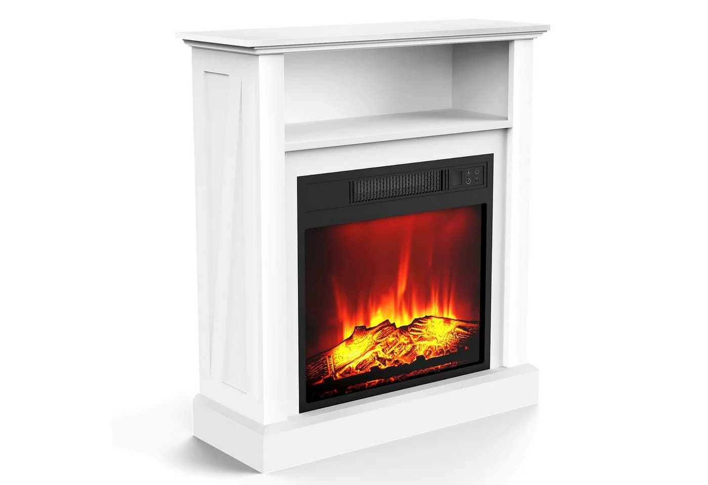 oyajia Elektrokamin Standkamin 3D-Flammeneffekt 2000W Fernbedienung Timer Thermostat - Bild 2