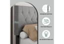 oyajia Bettgestell Doppelbett 140x200cm mit LED-Licht Schwarz Bild 5