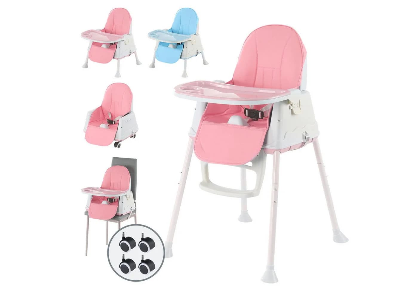 oyajia Kinderstuhl 2-in-1 Rosa - Bild 2