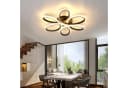 oyajia LED Deckenleuchte 36W/60W Modern Schwarz Blumenförmiges Design Bild 1