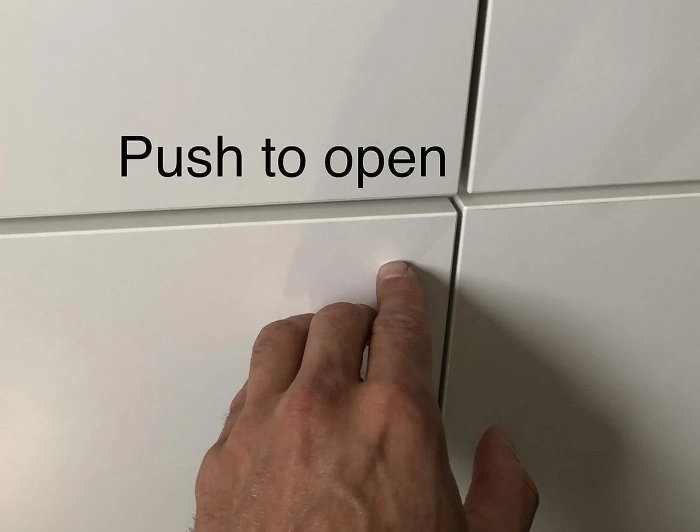 NELI Möbelbeschlag Drucktüröffner für IKEA Schränke (z.B. Besta) - Push to open (2 St) - Bild 5