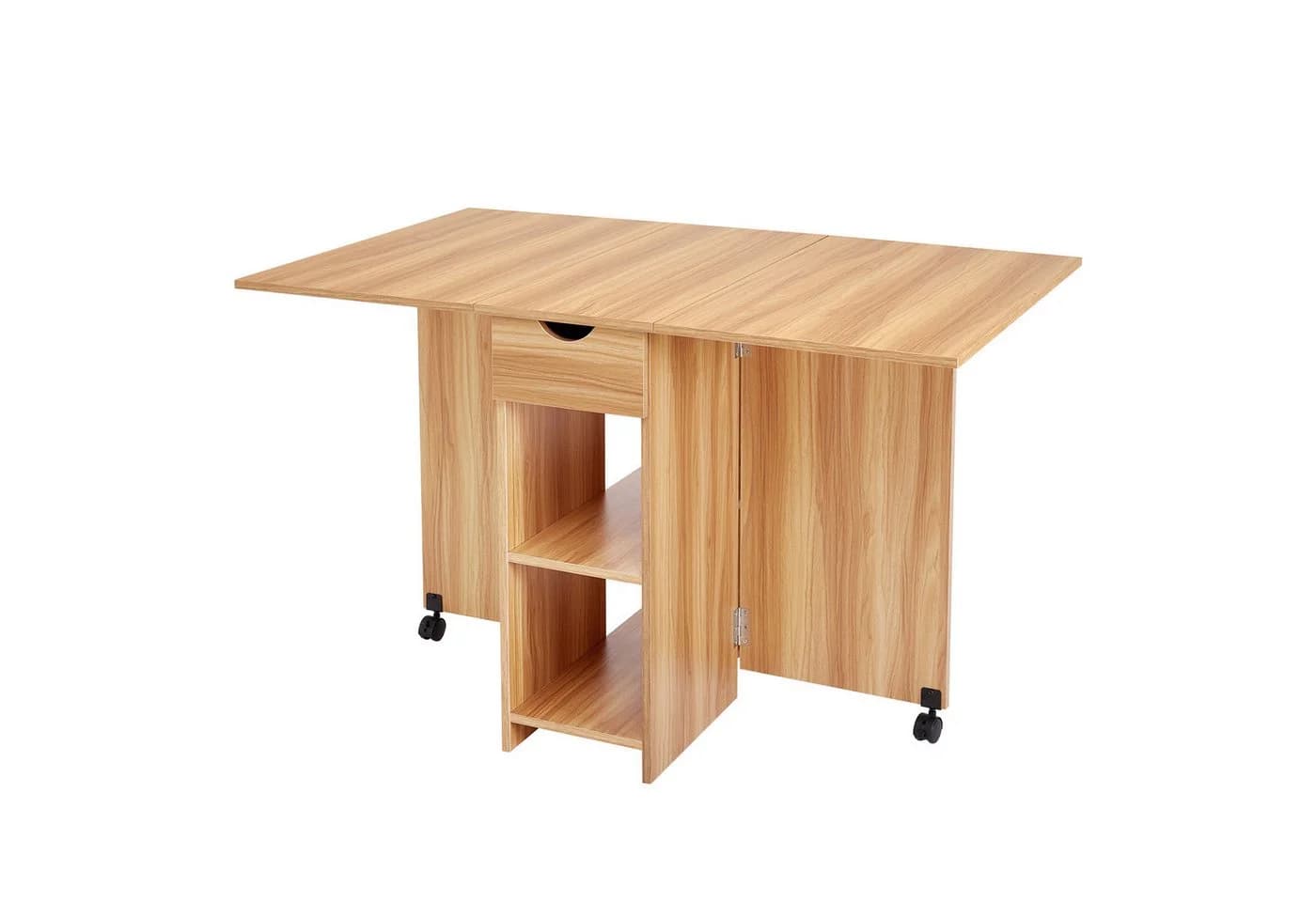 Mondeer Klappbarer Esstisch Eiche Rot 72 x 120 x 75 cm - Bild 2