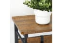 Mondeer Wandgarderobe Wandregal, 5 Haken, Ablage, 67 x 28 x 23,5 cm, Braun & Schwarz Bild 5