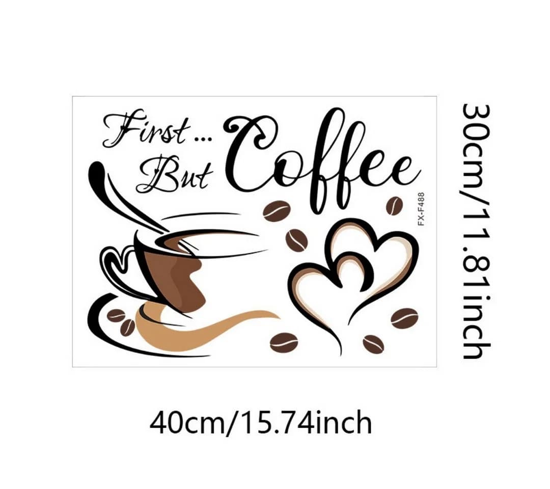 VEKROBOT Wandsticker Wandaufkleber Selbstklebend Kreative Dekofolie Wohnzimmer Küche Café