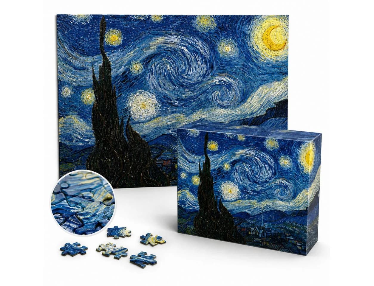 VEKROBOT Puzzle 1000 Teile Matt Blau für Erwachsene - Bild 2