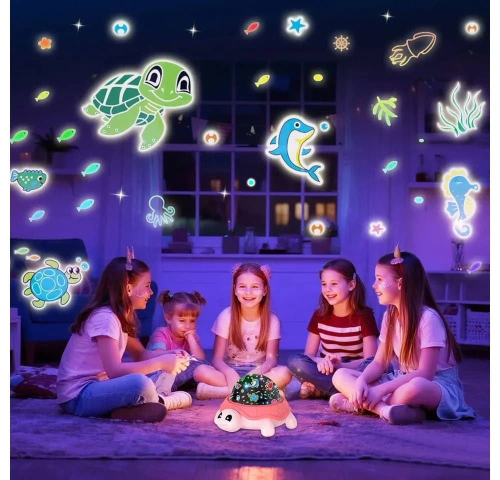 Nachtlicht Schildkröte, Ozean, Sternenhimmel - 5 Farben