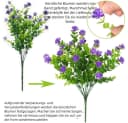 VEKROBOT Kunstblumenstrauß 12er Set für Zuhause & Hochzeiten Bild 1
