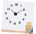 VEKROBOT Rahmenlose Wanduhr Schwarz Selbstklebend Modern Bild 4