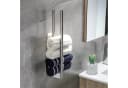 Refined Living Doppelhandtuchhalter Selbstklebend Edelstahl Silber Bild 5