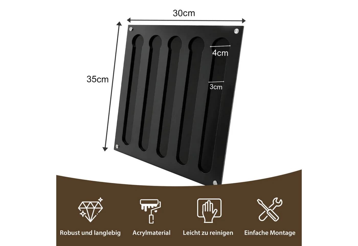 Refined Living Kapselspender Magnetisch Schwarz für Nespresso Original