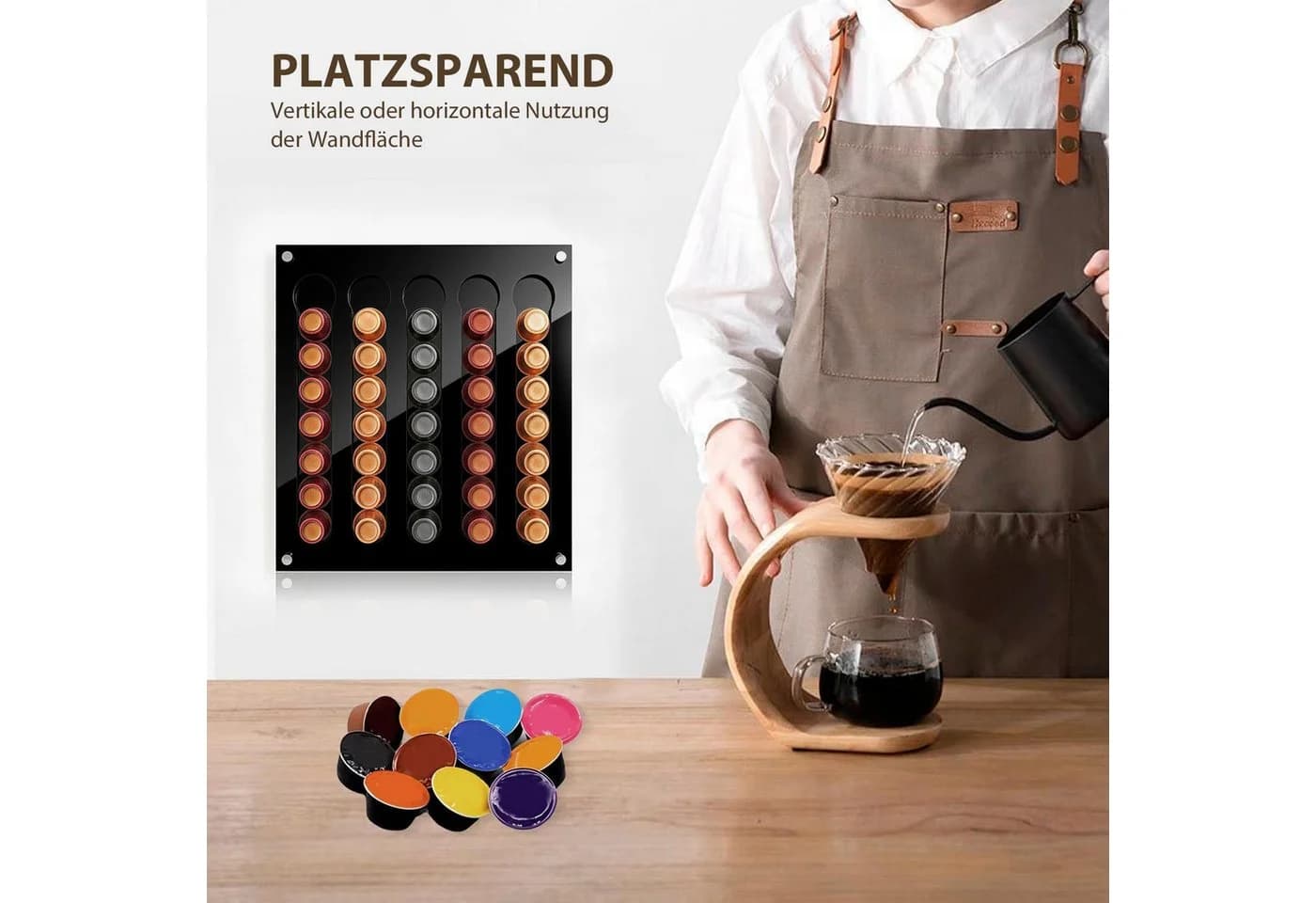 Refined Living Kapselspender Magnetisch Schwarz für Nespresso Original - Bild 5