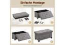 Refined Living Sitzhocker mit Stauraum Klappbar Leinenstoff Bild 5
