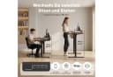 AIMAX Höhenverstellbarer Schreibtisch Braun mit Monitorhalter Bild 3