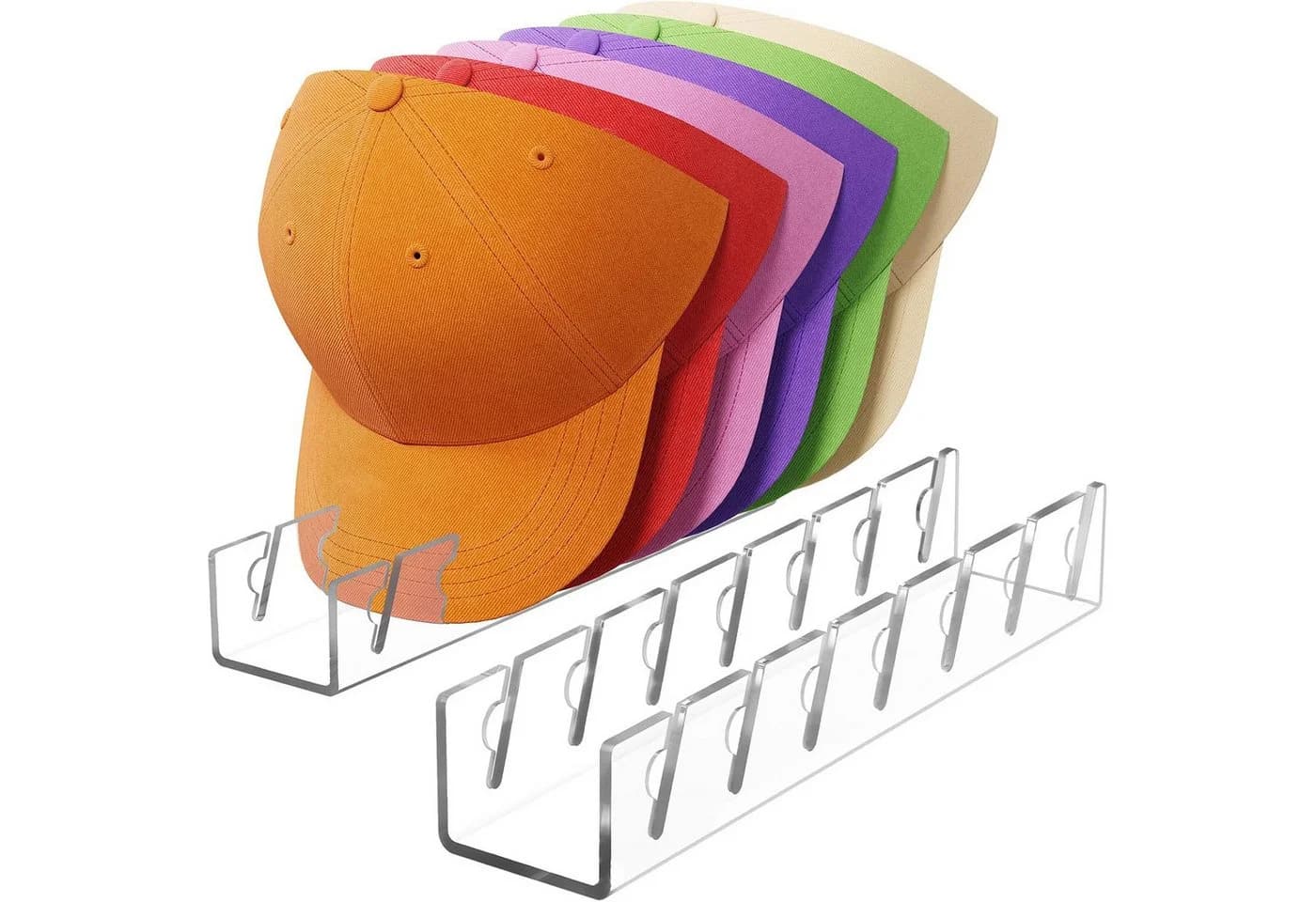 AIMAX Cap Organizer 2er-Set Acryl Kappenhalter transparent - Bild 2