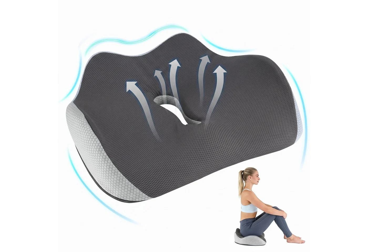 AIMAX Orthopädisches Memory-Foam Steißbeinkissen Ergonomisch - Bild 2