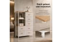 Refined Living Kommode mit 7 Schubladen und offenem Fach Beige Bild 3