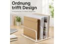 AIMAX Briefhalter Acryl 3-Fächer Schreibtisch Organizer Transparent Bild 3