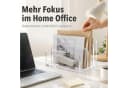 AIMAX Briefhalter Acryl 3-Fächer Schreibtisch Organizer Transparent Bild 5