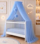 Baby Fancyroom Betthimmel Blau 12m Tüll Kinderbett Bild 2