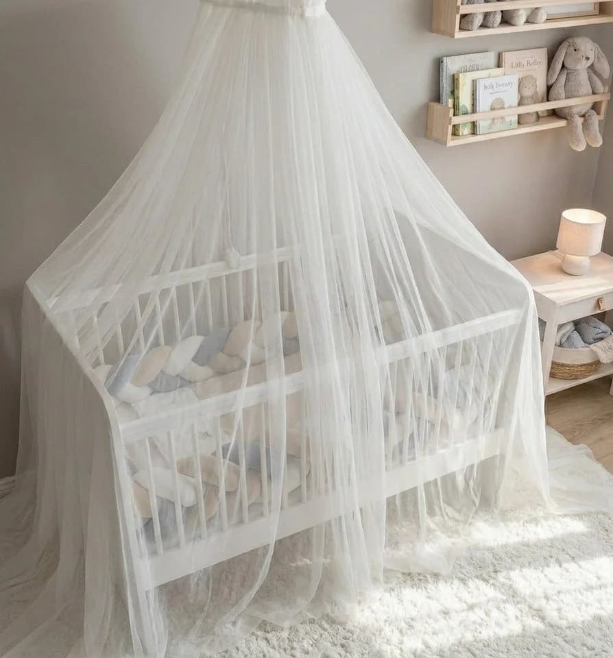 Baby Fancyroom Betthimmel aus 12 Meter Tüll für Kinderbett - Bild 1