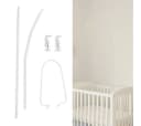 Baby Fancyroom Himmelstange Kinderbett Weiß Metall Bild 1