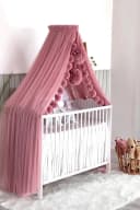 Baby Fancyroom Betthimmel Rosa 12 Meter Tüll Kinderbett Bild 1