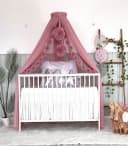 Baby Fancyroom Betthimmel Rosa 12 Meter Tüll Kinderbett Bild 3