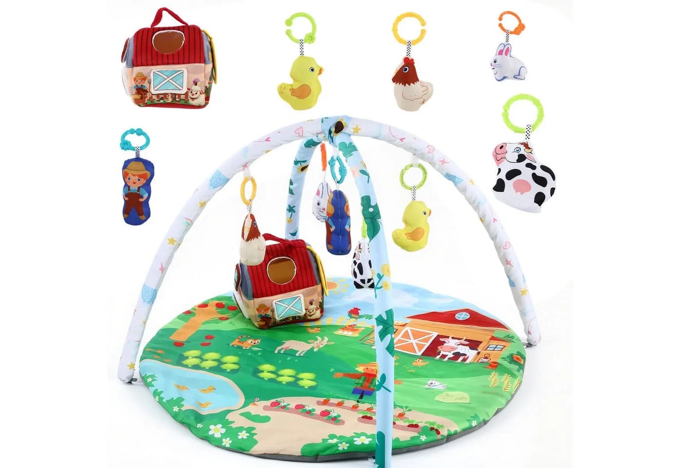 oyajia Spielbogen Baby Spielmatte Krabbeldecke Grün - Bild 2