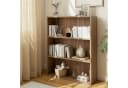 oyajia Bücherregal 3-Fach Standregal Holzwerkstoff Weiß/Holz Bild 1