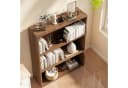 oyajia Bücherregal 3-Fach Standregal Holzwerkstoff Weiß/Holz Bild 3