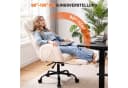 oyajia Chefsessel Ergonomisch Chenille Beige mit Fußstütze Bild 4