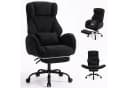 oyajia Chefsessel Ergonomisch Chenille Schwarz 200kg Belastbar Bild 2