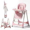 oyajia Kinderstuhl 3in1 Rosa höhenverstellbar klappbar Bild 2