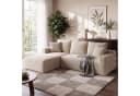 oyajia Ecksofa modulares Sofa 240cm mit großer Chaiselongue beige Bild 1