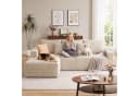 oyajia Ecksofa modulares Sofa 240cm mit großer Chaiselongue beige Bild 3
