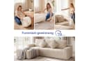 oyajia Ecksofa modulares Sofa 240cm mit großer Chaiselongue beige Bild 4