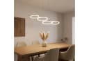 oyajia LED Pendelleuchte 30W Dimmbar 88cm Weiß mit Fernbedienung Bild 3