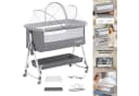 oyajia Beistellbett 3 in 1 grau mit Matratze und Moskitonetz Bild 3