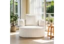 oyajia Relaxsessel Cord Beige Modern Bild 2