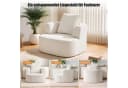 oyajia Relaxsessel Cord Beige Modern Bild 4