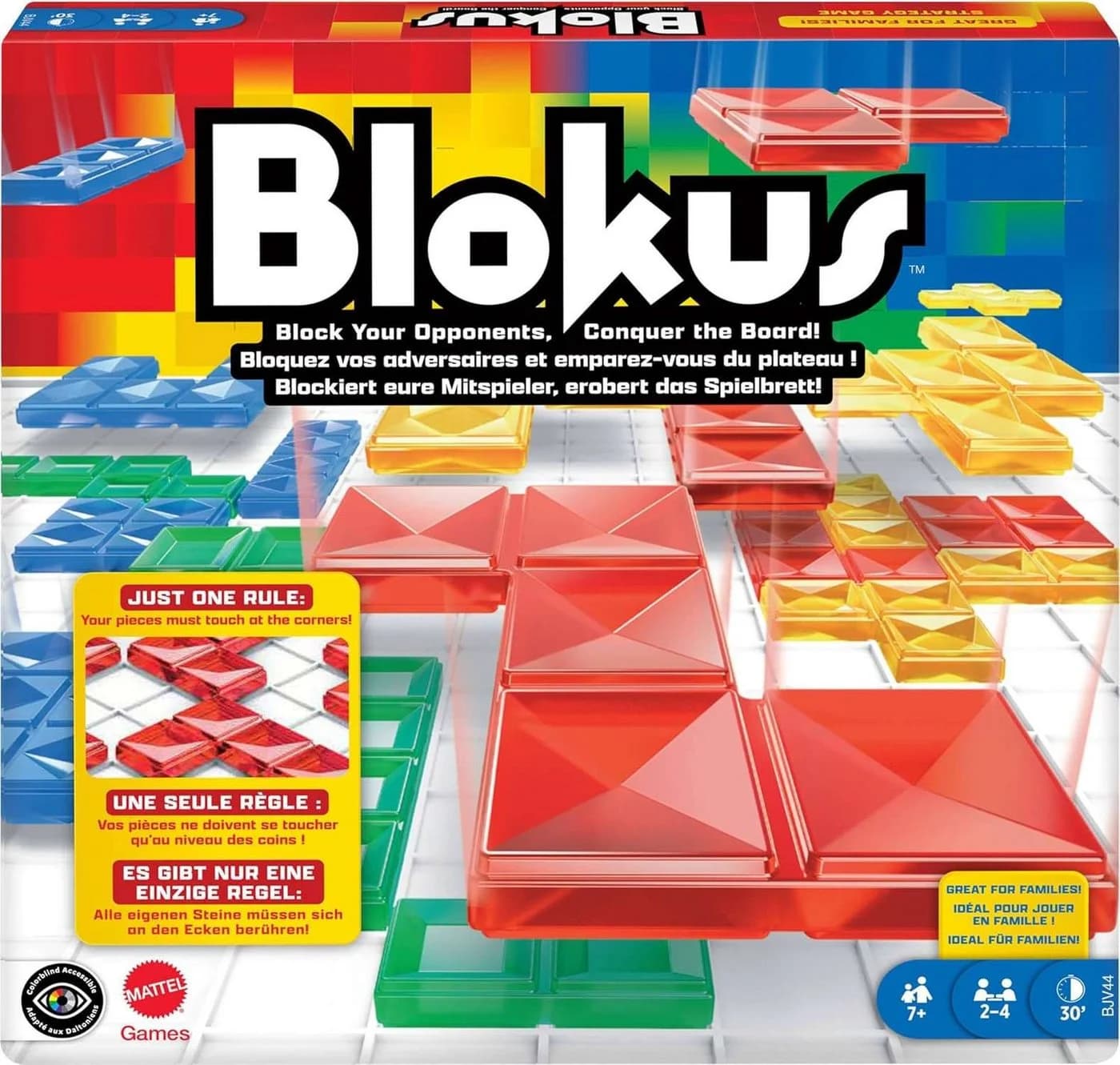 Mattel Games Blokus Strategie-Legespiel Bunt - Bild 2
