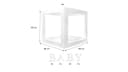 PartyFlamingo Transparente Babyboxen Set 4-tlg. Weiß Dekoration Babyparty Bild 5