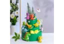 PartyFlamingo Dino Figuren Tortentopper Set 5-teilig Clay Bild 1