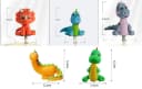 PartyFlamingo Dino Figuren Tortentopper Set 5-teilig Clay Bild 3