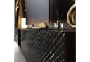ALLHOUSE24 Lowboard PALERMO Sideboard Hochglanz gefräst, Metallfüße, 195 cm Bild 4