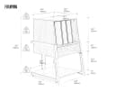 FITUEYES TV-Regal Plattenspieler Tisch HiFi Rack Holz Metall Rosa Bild 3