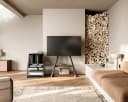 FITUEYES TV-Regal Plattenspieler Tisch HiFi Rack Holz Metall Schwarz Bild 1