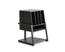 FITUEYES TV-Regal Plattenspieler Tisch HiFi Rack Holz Metall Schwarz Bild 2