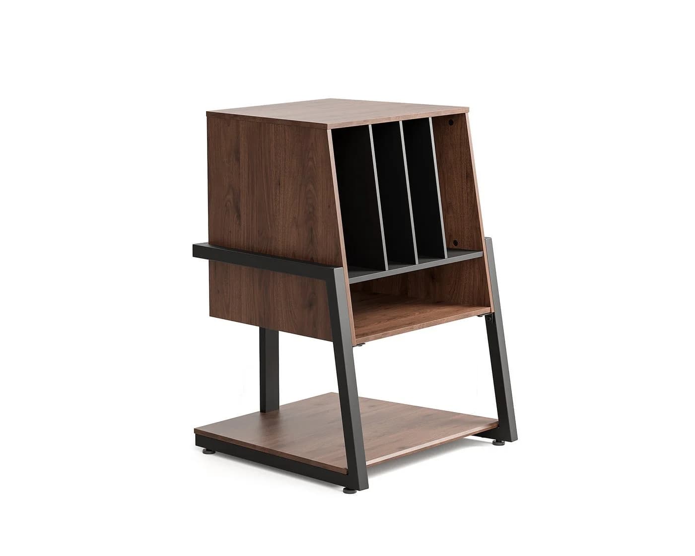 FITUEYES TV-Regal Plattenspieler Tisch HiFi Rack Holz Metall - Bild 2