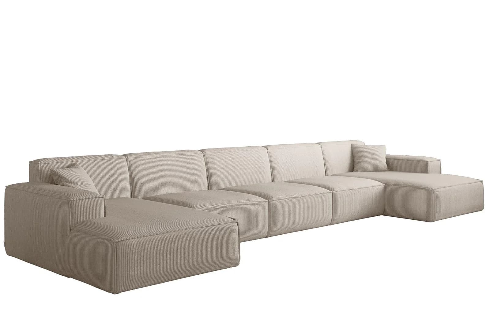 Fun Möbel Wohnlandschaft CELES PREMIUM XL U-Form Stoff Scala 462 cm inkl. 2 Zierkissen